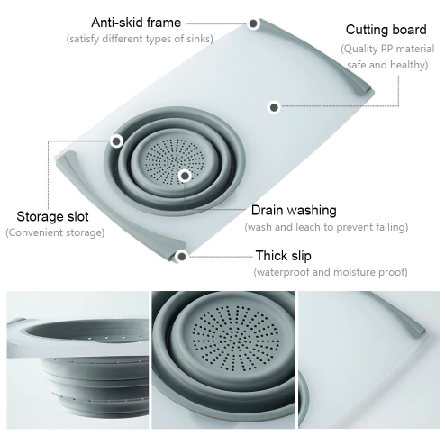 Non-Slip, Over sink Cutting Board