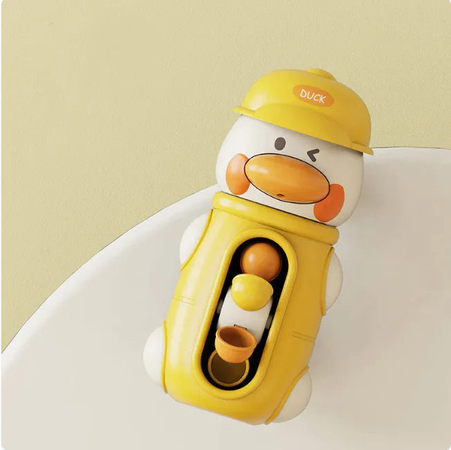 Bath Toys – Cute Duck & Elephant Waterwheel with Suction Cup