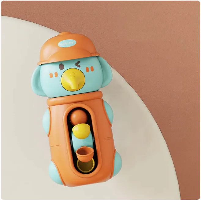 Bath Toys – Cute Duck & Elephant Waterwheel with Suction Cup